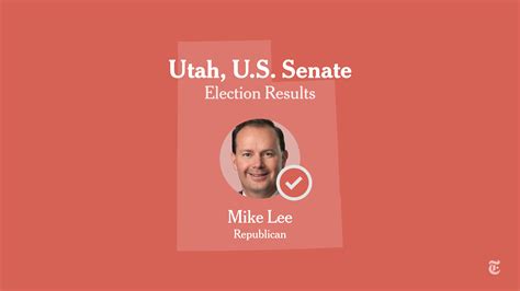 Utah U.S. Senate Election Results 2022: Mike Lee Wins - The New York Times