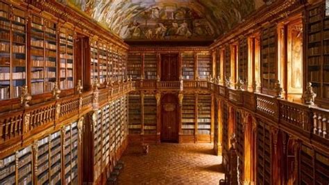 bibliothèque de l'abbaye de Stratov (Prague) République Tchèque | Bibliotheque, Prague ...