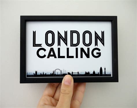 London Calling Art Print London Art London Poster | Etsy