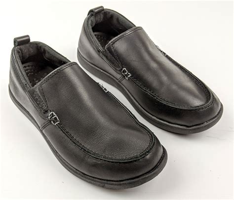 Mens CROCS Loafers Crocs Lock Slip On Work Shoes Blac… - Gem