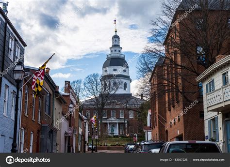 Maryland State Capitol Building in Annapolis from the Streets Stock Photo by ©christianhinkle ...