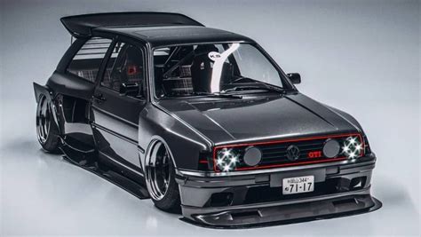 ¡Espectacular! Este Volkswagen Golf GTI Mk2 nació como un render, pero ...