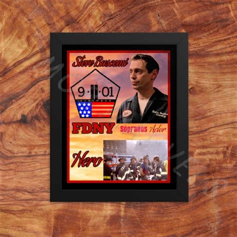 Sopranos Steve Buscemi 9/11 FDNY Hero Premium Poster Art 8x10 - Etsy