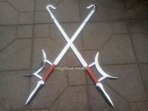 Wushu Kung Fu Tiger Head Double Hooks Tiger Hook Swords-in Martial Arts from Sports ...