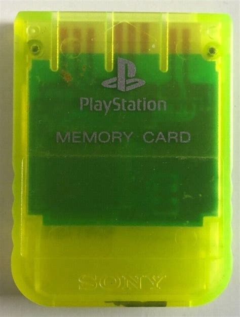 Official PS1 Memory Card - Sony PlayStation One Tested Genuine Choose Clour | eBay