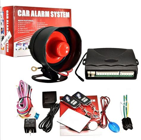 High Quality 12V Car Alarm System One Way Vehicle Burglar Alarm Security Protection System with ...