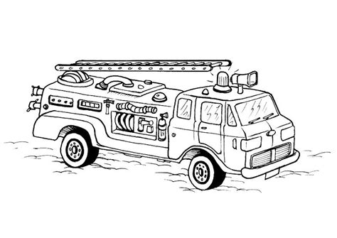 Free Printable Fire Truck Coloring Pages For Kids