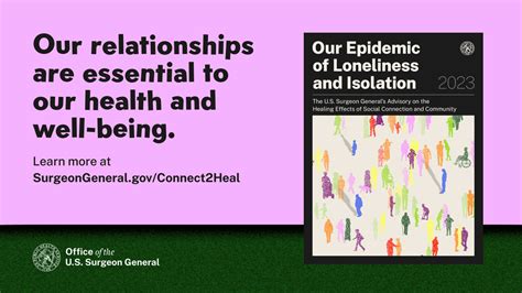 The Epidemic of Loneliness: An Urgent Call to Address the Surgeon General's Advisory on ...