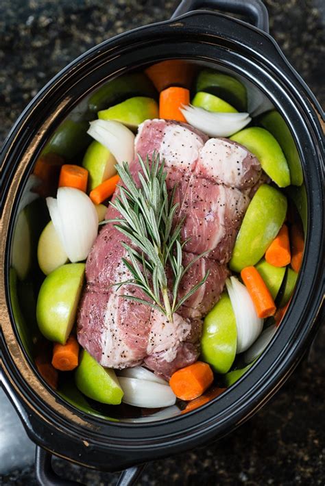 Slow Cooker Pork Loin Roast With Vegetables - foodrecipestory