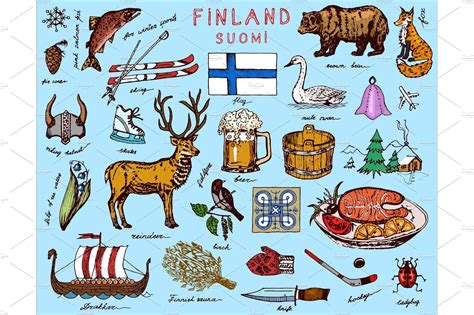 Symbols of Finland in vintage | Sketches, Doodle sketch, Finland