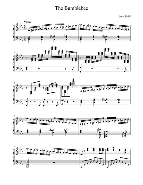 The Bumblebee Sheet music for Piano (Solo) | Musescore.com