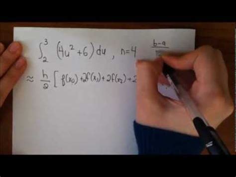 Trapezoidal Rule Example [Easiest Way to Solve] - YouTube