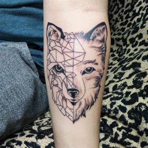 Cool Geometric Fox Tattoo Ideas and Designs