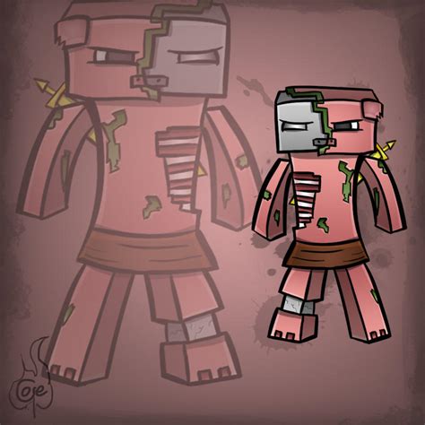 Minecraft Mob Spotlight: Zombie Pigman by TruCorefire on DeviantArt