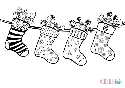 Christmas Socks Drawing at PaintingValley.com | Explore collection of Christmas Socks Drawing