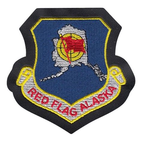 Red Flag Alaska Patch with Leather | 353rd Combat Training Squadron Patches