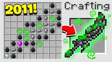 HOW TO CRAFT the WORLD'S OLDEST MINECRAFT SWORD! (Minecraft 1.13 ...