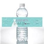 Personalized Bridal Shower Water Bottle Labels - The Dress