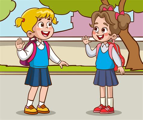 a group of students kids talking cartoon vector 19015838 Vector Art at Vecteezy