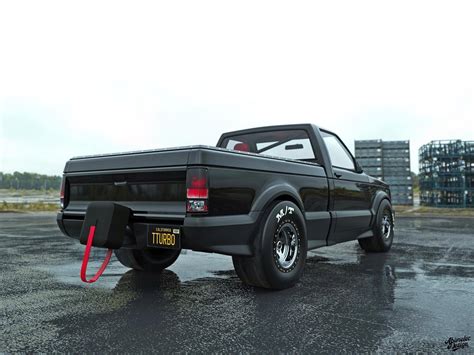 GMC Syclone “Psychlone” Race Truck Rendered With Nissan GT-R Twin-Turbo V6 Swap - autoevolution