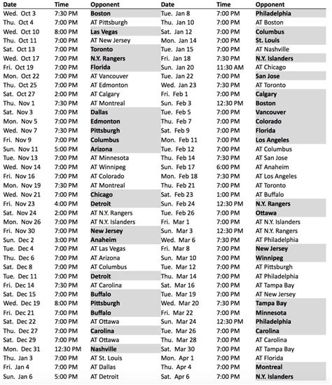 Here’s the 2018-19 Washington Capitals regular season schedule | RMNB