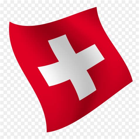 Switzerland flag waving vector on transparent background PNG - Similar PNG