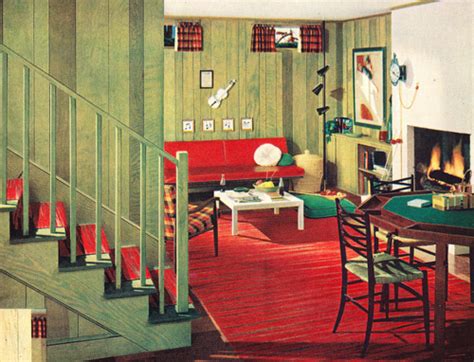 1950 Rumpus Room | 1950s decor, Vintage house, Retro home