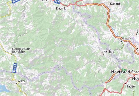 MICHELIN Fojnica map - ViaMichelin