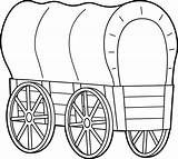 Covered Wagon Coloring Pages Free sketch template