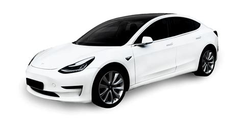 Download White Tesla Model 3 transparent PNG - StickPNG