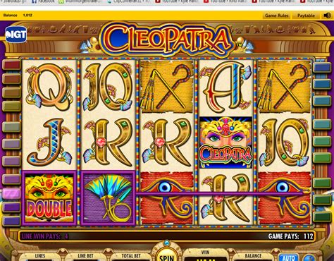 Play The Cleopatra Online Casino Slot Game FREE