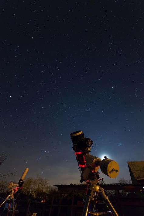 Astrophotography telescope taking pictures of deep sky objects ...