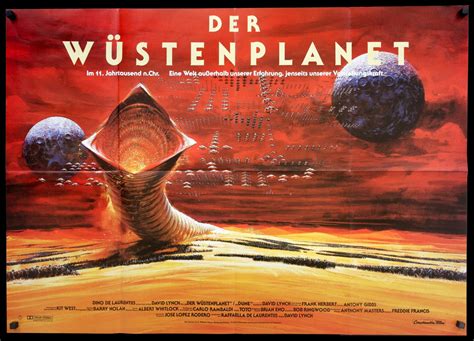 Dune (1984) Original German A0 Movie Poster - Original Film Art - Vintage Movie Posters