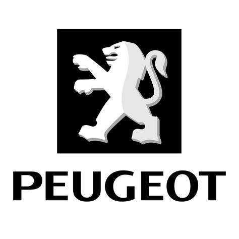 Peugeot Logo Black and White (1) – Brands Logos