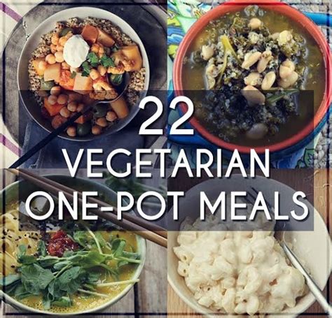 22 Easy One-Pot Meals With No Meat