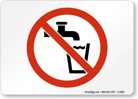 Do Not Drink Water Signs | Non Potable Water Signs