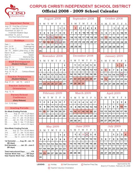 Corpus Christi Isd Calendar 2024 - Calendar Printables