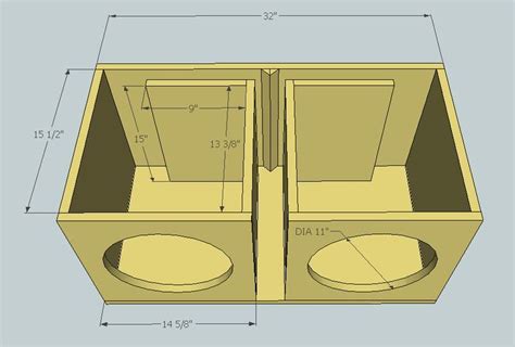 Subwoofer box design, Subwoofer box, Diy subwoofer box