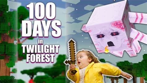 I spent 100 days EATING the Twilight Forest! [Modded Minecraft] - YouTube