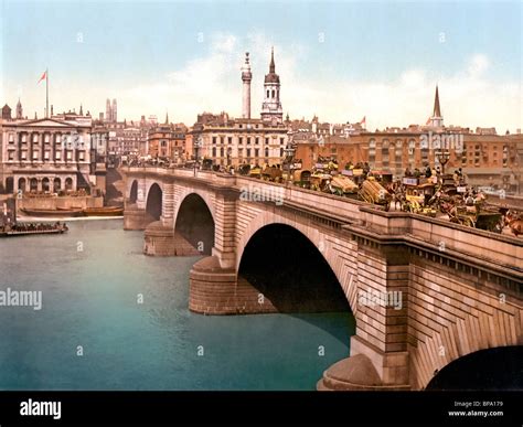 London Bridge, London, England circa 1900 Stock Photo - Alamy