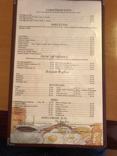 Menu of Raspberries Cafe & Creamery in New Hartford, NY 13413