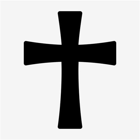 Vetor De ícone Do Cristianismo Cruz Glifo PNG , Atravessar ícones, Cross Clipart Preto E Branco ...