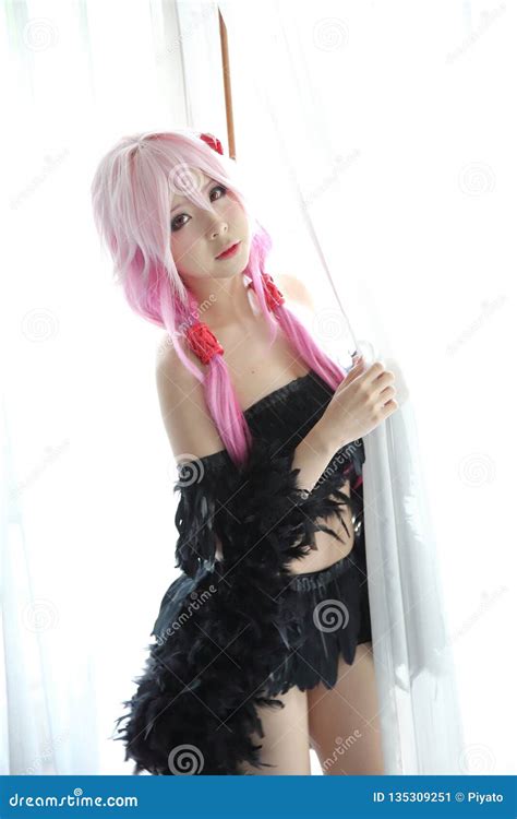 Portrait of Japan Anime Cosplay Girl in White Tone Stock Image - Image of asia, cartoon: 135309251