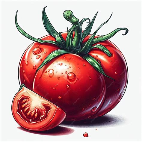 Premium Vector | Tomato vegetables vector illustration image wallpaper ...