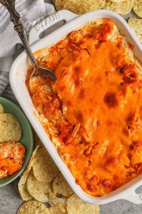 The Best Buffalo Chicken Dip - Spend With Pennies