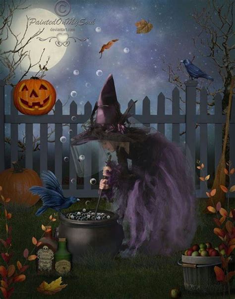 Witches brew | Halloween pictures, Halloween art, Halloween painting