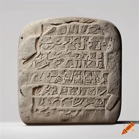 Stone tablet with greek inscription on Craiyon