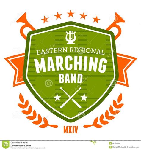 Marching band emblem | Marching band, Badge design, Band