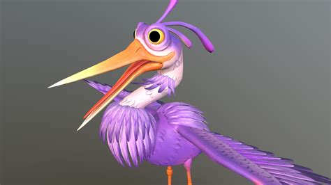 Heron_Bird - Buy Royalty Free 3D model by cgwings (@chandansingh512) [ec3f5f5] - Sketchfab Store