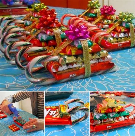 Candy Cane Sleigh diy candy cane diy crafts do it yourself santa sleigh ...